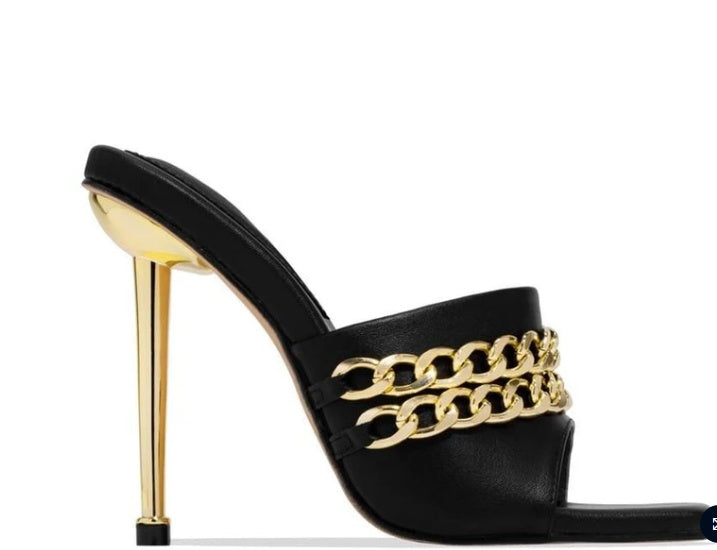 womens sandals shoes mules thin high heels square