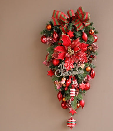 Jinghua Christmas Wreath Door Decoration Wall Hanging