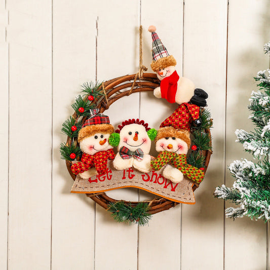 Garland Christmas Cane Hanging Ornaments Door Hanging