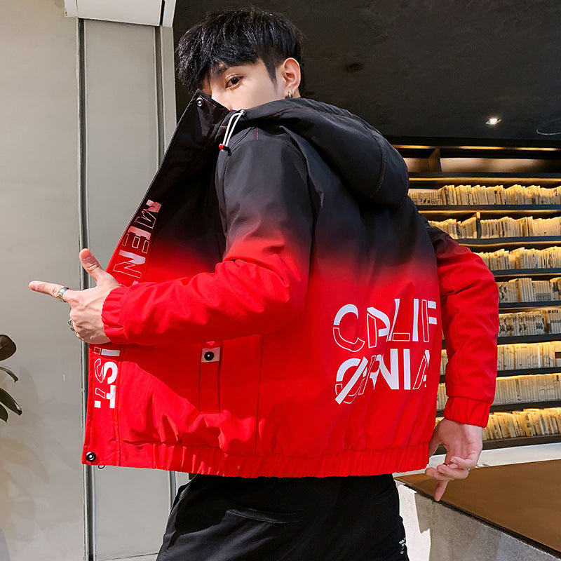 thin gradient coat for men fashion clothes