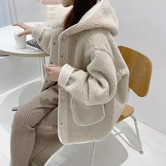 thickened work clothes top for women