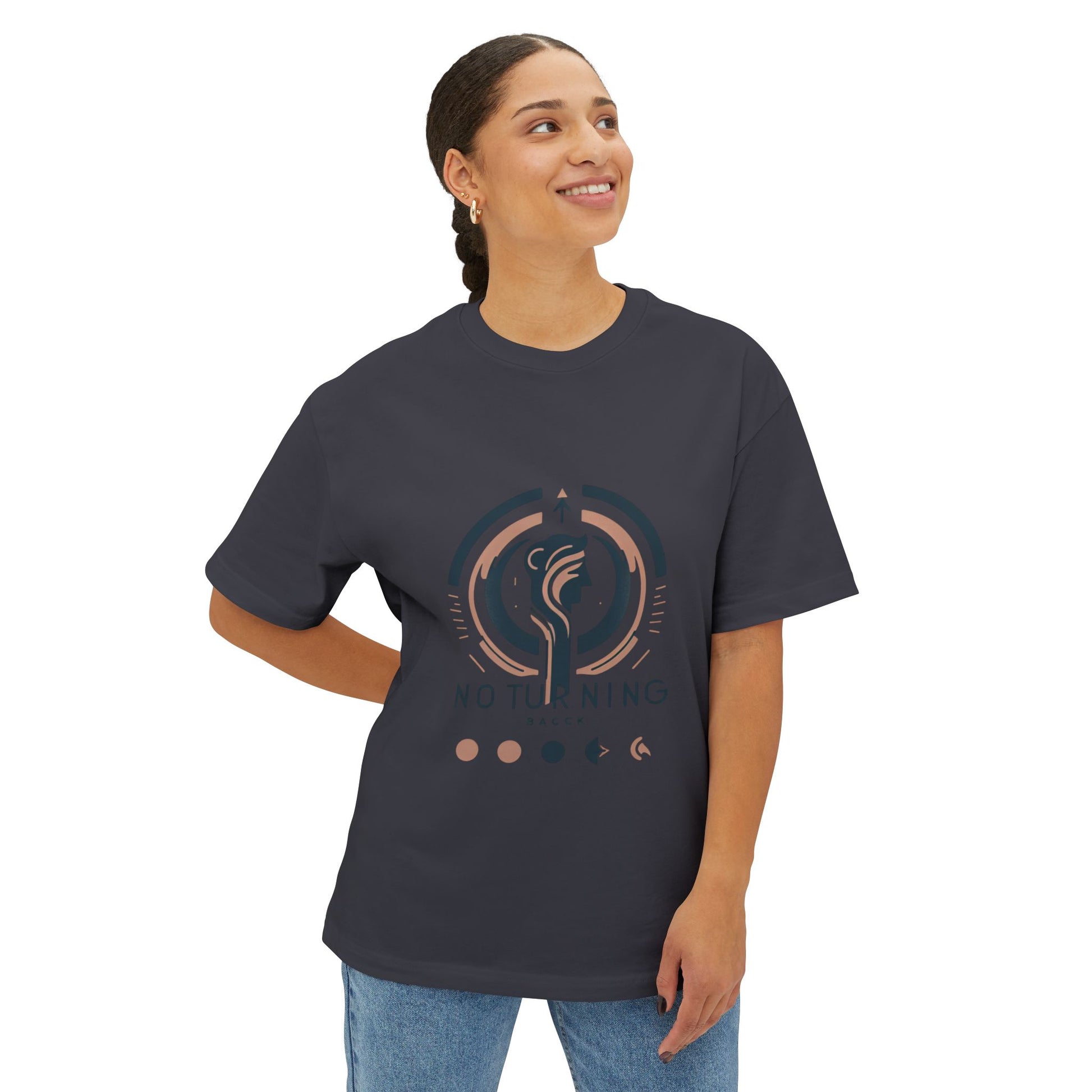 unisex oversized boxy tee casual streetwear