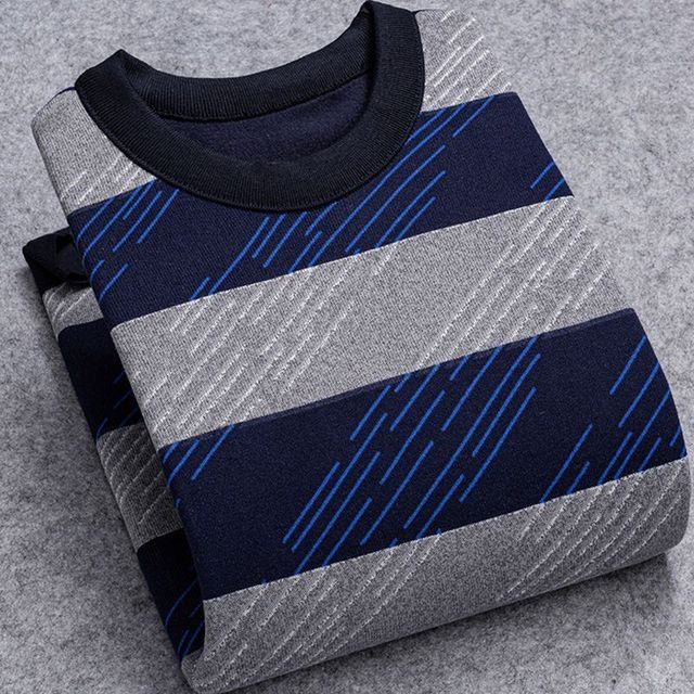 sweater men winter thin fce o-ne thermal men clothes