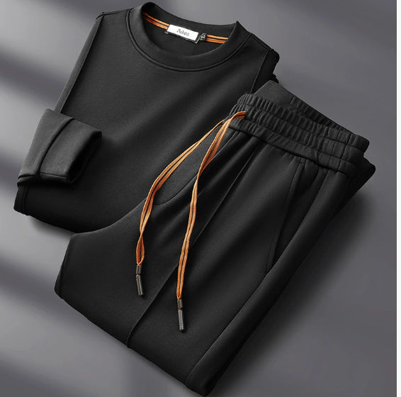 Round Neck Sweater Casual Men's Suit