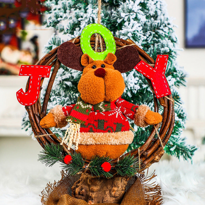 Garland Christmas Cane Hanging Ornaments Door Hanging
