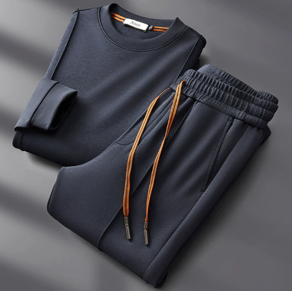 Round Neck Sweater Casual Men's Suit