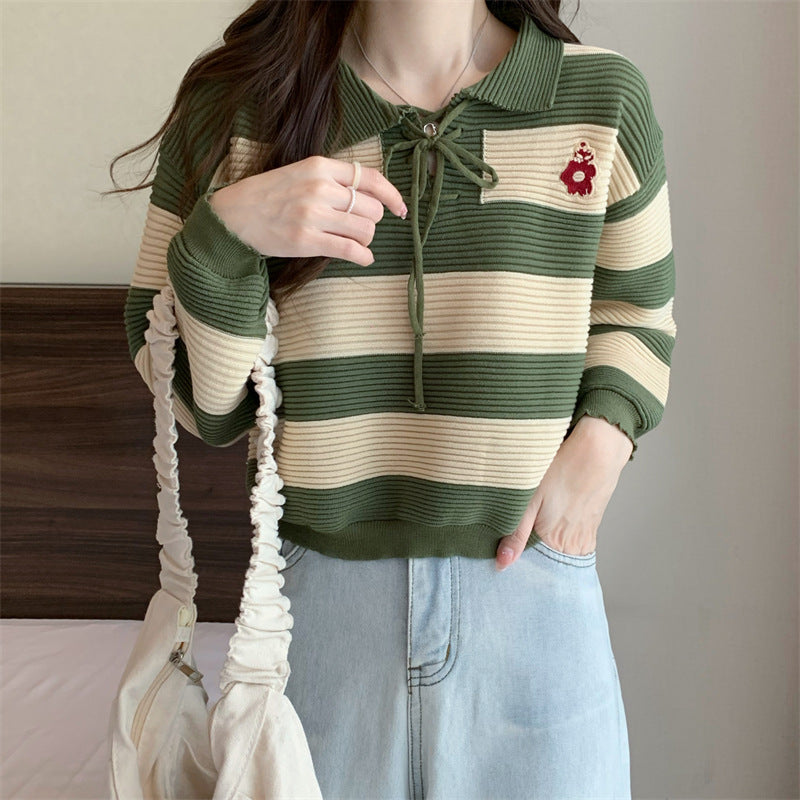 autumn new fashion striped clothes women