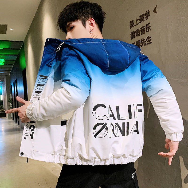 thin gradient coat for men fashion clothes