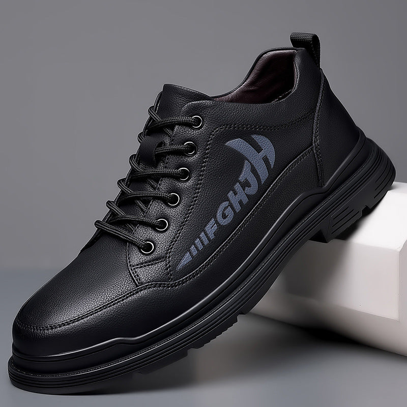 mens leather shoes leather breathable business soft sole
