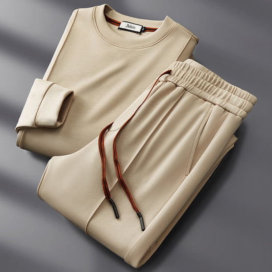 Round Neck Sweater Casual Men's Suit