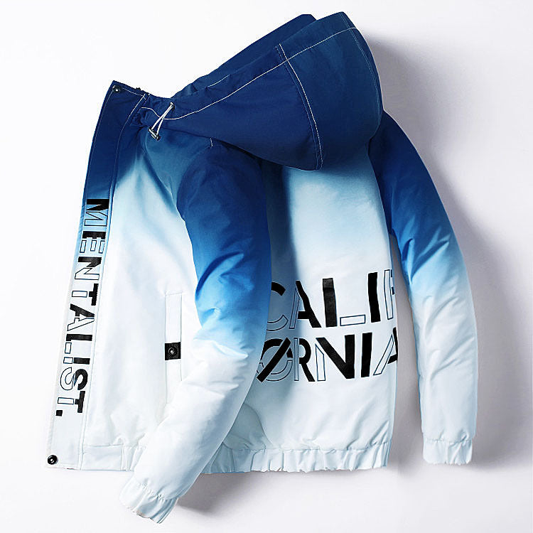 thin gradient coat for men fashion clothes