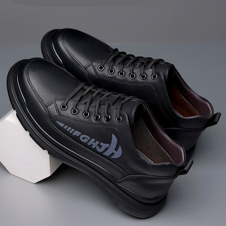 mens leather shoes leather breathable business soft sole
